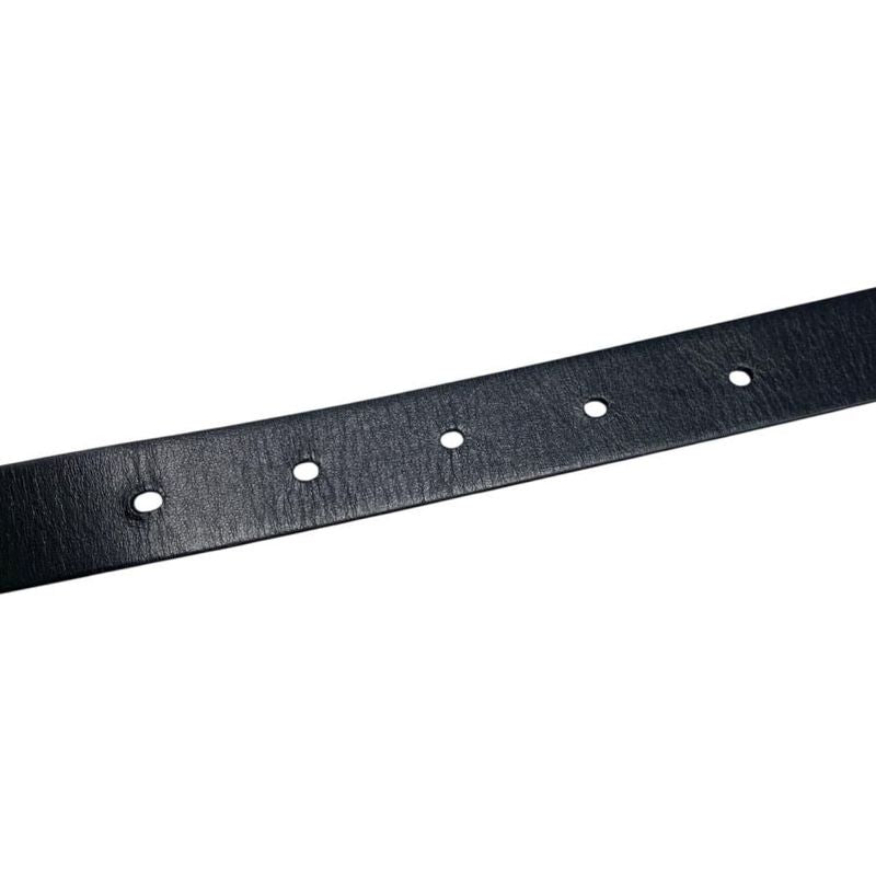 Christian Dior Belt CD Logo Rhinestone Leather Black Gold Hardware Christian