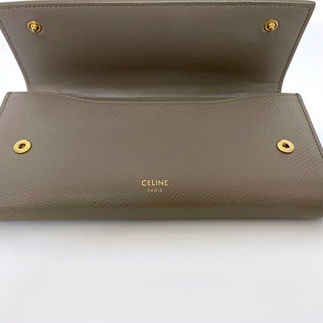 Celine Bifold Long Wallet Large Flap Wallet Ec21398
