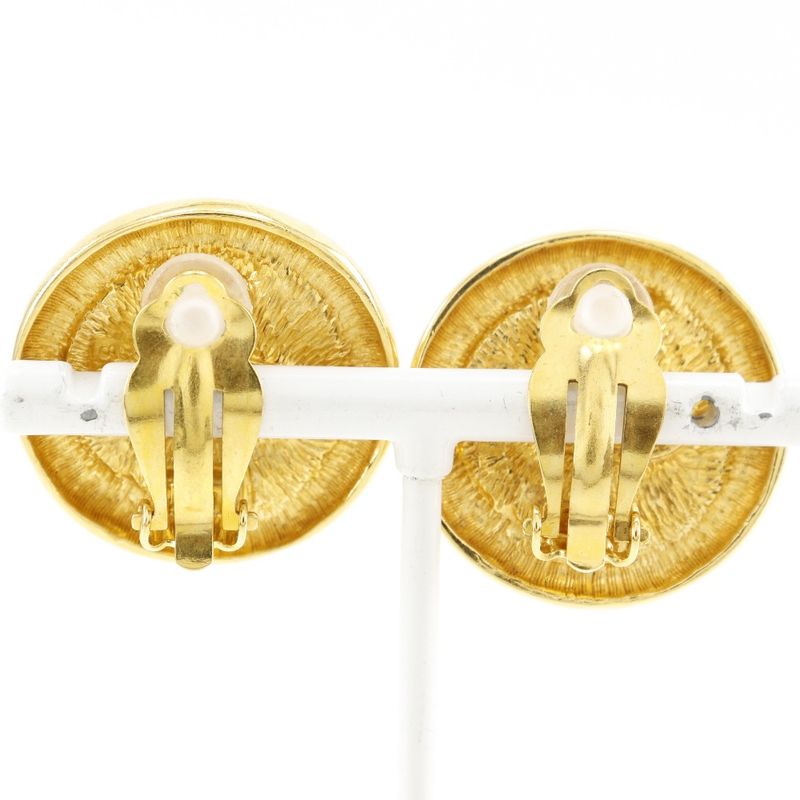 Chanel Coco Mark Vintage Gold Plated Ladies 21.6g Earring