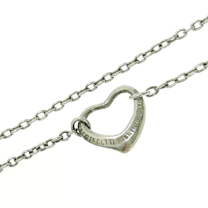 Tiffany & Co Tiffany & Co Silver Elsa Peretti Open Heart 3p Bracelet 1.9g