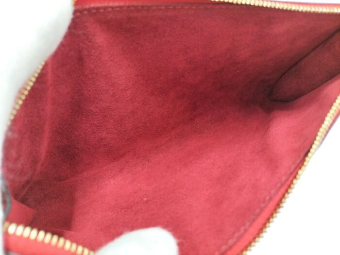 Louis Vuitton Pochette Accessoire Accessory Pouch Epi Carmine Red M40776