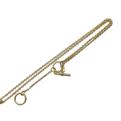 Hermes Necklace Pendant Mini Maillon PM H100053fed3 Cles Beige Gold Hardware