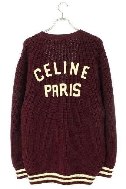 Celine 23AW 2ad7o192w College Logo Cardigan Men's L
