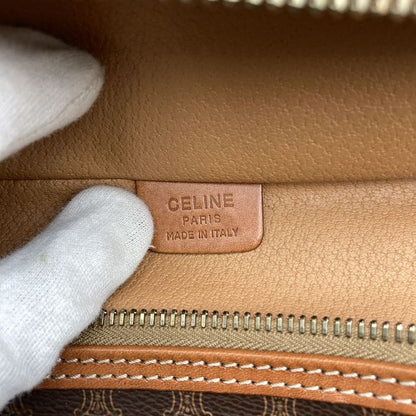 Celine MC96 Vanity Bag Handbag Cosmetic Pouch Macadam PVC Brown Ladies Men