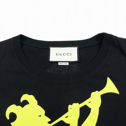 Gucci 492347 Xjald Chateau Marmont Print T-Shirt Short Sleeve Black Size XS