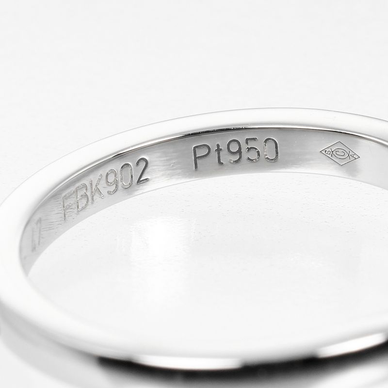 Cartier Ballerina Curve Pt950platinum X 3P Diamonds Size 7 Ladies' 3g Ring