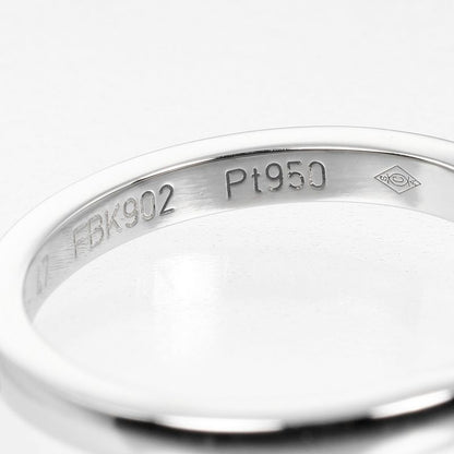 Cartier Ballerina Curve Pt950platinum X 3P Diamonds Size 7 Ladies' 3g Ring