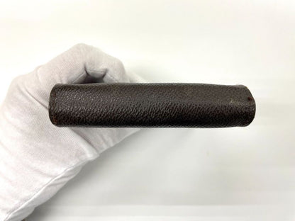 Louis Vuitton Monogram Compact Zipped Folding Wallet M61667 Brown Made In Spain