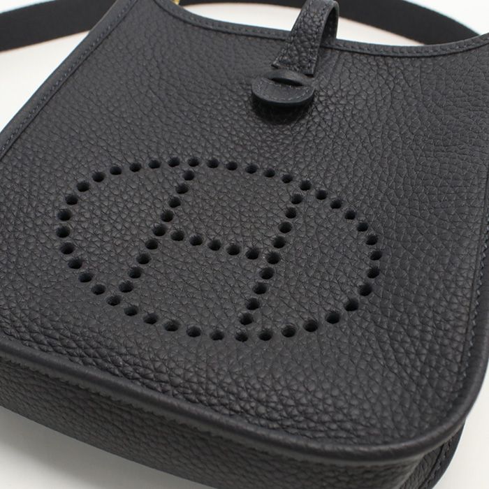 Hermes Evelyn TPM Crossbody Shoulder Bag Taurillon Clemence Engraved W Ladies