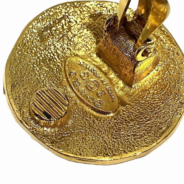 Chanel Lion Motif Branded Accessories Earrings Ladies