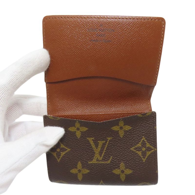 Louis Vuitton M62920 Enveloppe Carte De Visite Card Case Monogram Canvas Women