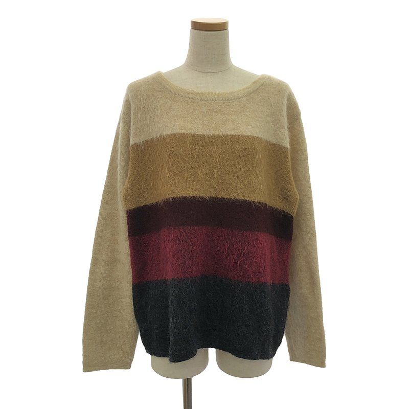 Bottega Veneta - Wool Mohair Crewneck Over-knit Sweater - 38 - Multicolor -