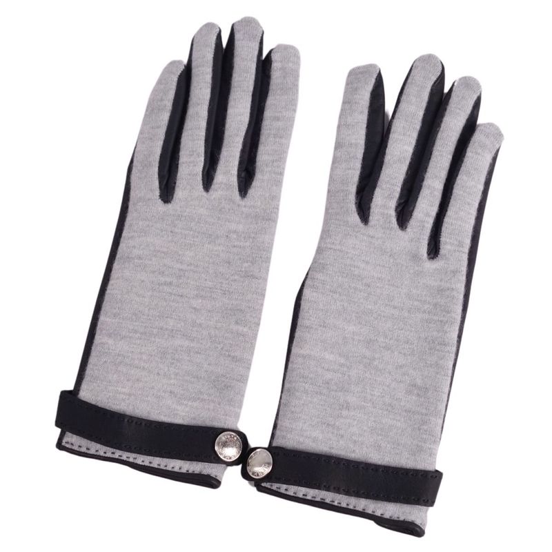 Hermes Gloves Lamb Leather Cashmere Made In France
