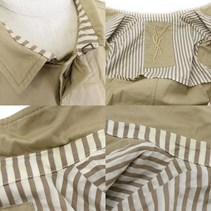 Yves Saint Laurent Other Outerwear 46 Cotton Beige Coat Apparel Men YVES Saint