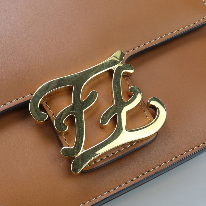 Fendi Shoulder Bag Carrigraffi Fe90591 Shoulder Bag Leather Shoulder Bag Women's