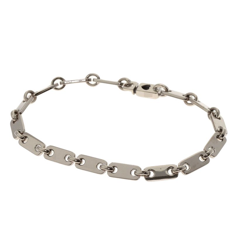 Cartier Fidelity Bracelet With Heart Key 18K White Gold Ladies