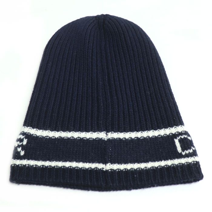 DIOR Logo Knit Cap Knit Cap Navy 31noe714ixgh Unisex Preowned