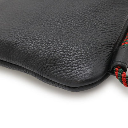 Gucci Print Coco Capitan Drawstring Backpack Sac 2WAY Tote Leather Black 494053