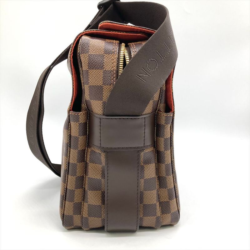 Louis Vuitton Naviglio Shoulder Bag Damier Ebène N45255 Brown Gold Hardware
