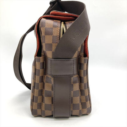 Louis Vuitton Naviglio Shoulder Bag Damier Ebène N45255 Brown Gold Hardware