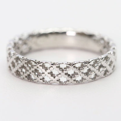 #19 Gucci Diamantissima 18K White Gold 750 Ring 24-2954