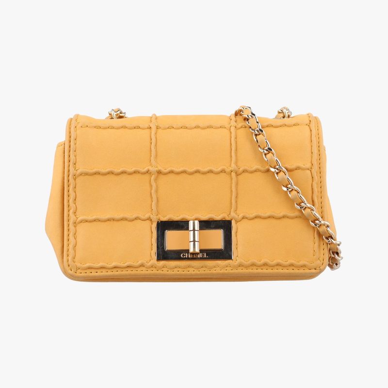 Chanel255 Mini Yellow Leather A9327422459566