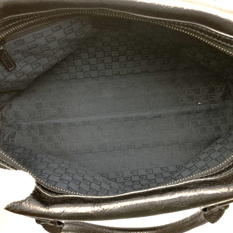Gucci 113009 Handbag Mini Boston Leather Black Women Men Fashion