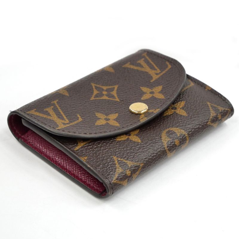 Louis Vuitton Portomone Rosalie Fuchsia Bifold Wallet Coin Case M41939