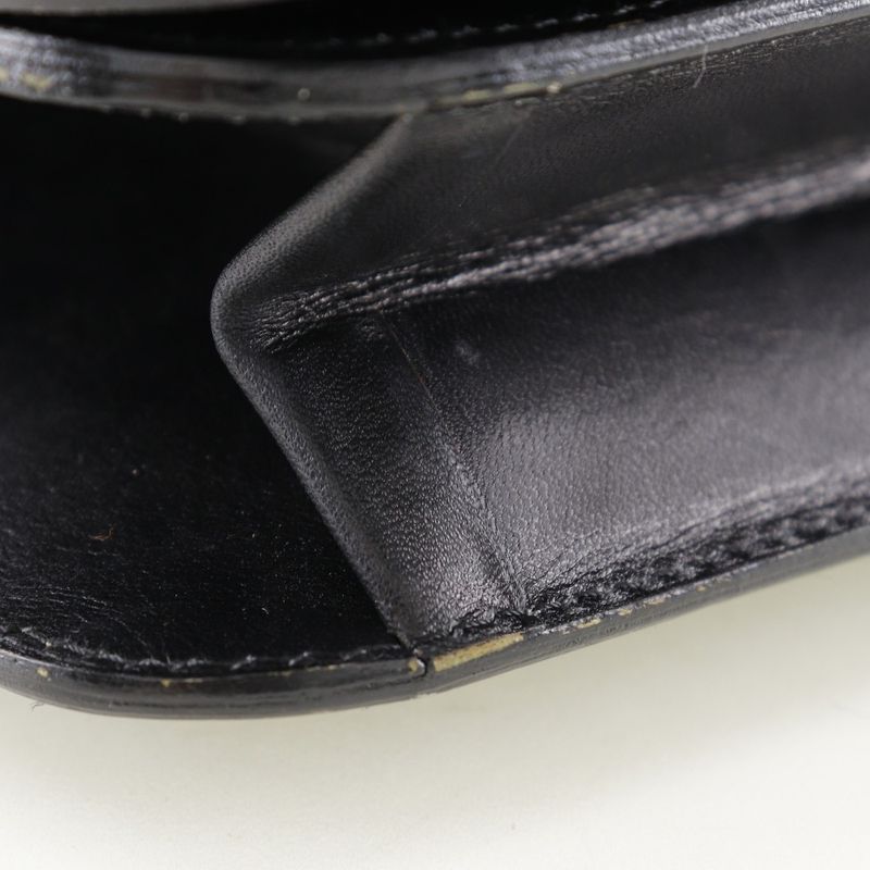 Chanel Chain Shoulder Coco Mark Vintage Calf Black Women's Shoulder Bag