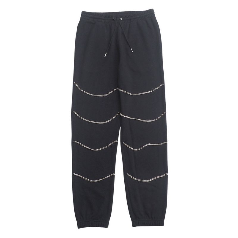 2022ssCeline Pants Size L Sweat Jogger Pants Silver Chain Decoration Made In