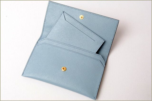Prada Card Case Fold Wallet Prada 1mc004 Saffiano Greche Shape Pressed Leather
