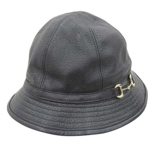 Unused With Tags Gucci 666600 4hak5 1000 Horsebit Leather Bucket Hat Cap Hat S