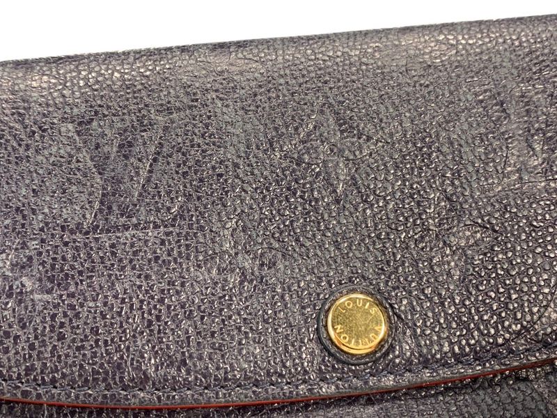 2570 Louis Vuitton Bifold Wallet Portefeuille Emily M69417 Monogram Empreinte