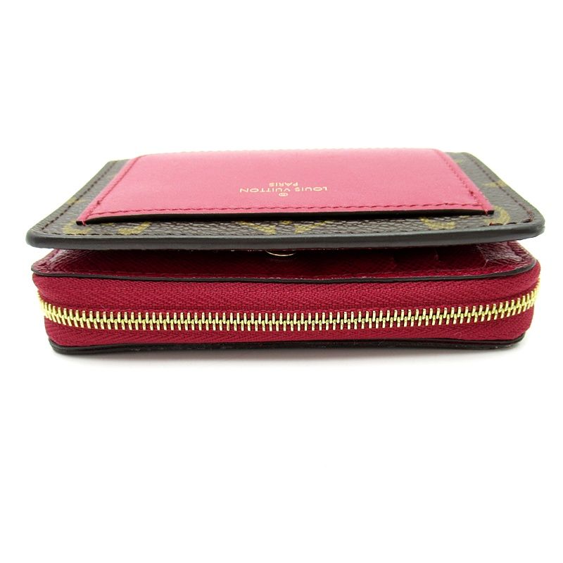 Louis Vuitton Portefeuille Roux M82377 Monogram Women's Fuchsia
