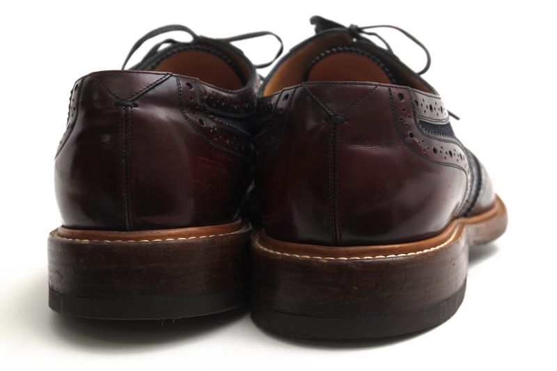 Louis Vuitton Shoes Business Shoes Business Men Cotton Canvas Leather Red Brown