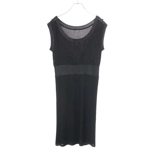 Chanel Sleeveless Dress P37549k02416 Black 42