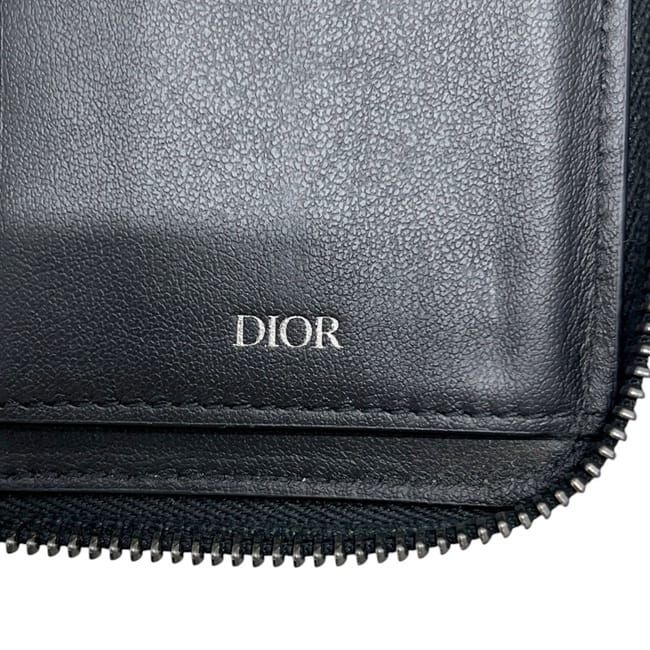Christian Dior Round Zipper Long Vertical Wallet