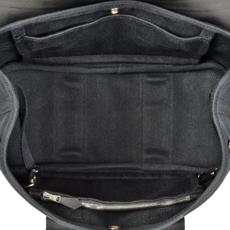 Hermes Valparaiso PM Handbag Twirl Chevron Black