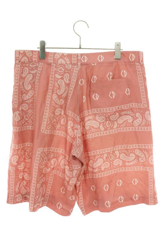 Dior 013c121b5532 Paisley Pattern Silk Half Pants Men's 52