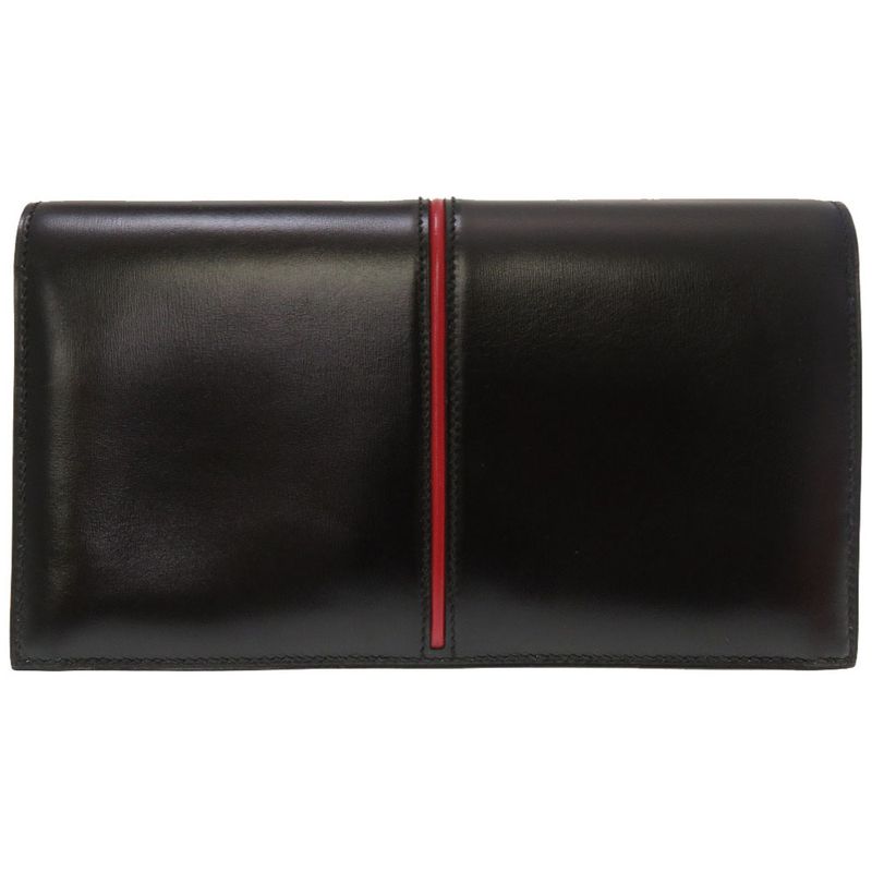 Hermes Ettrivert Box Calf Black Gold Hardware 00Q Engraved Vintage Clutch Bag