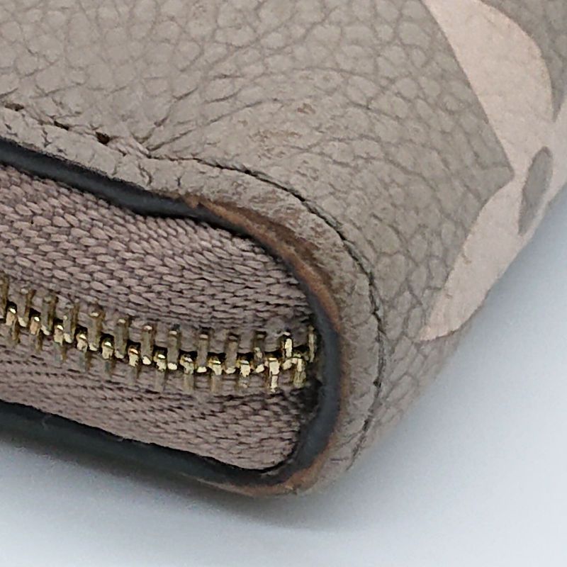 Louis Vuitton Zippy Coin Purse Bicolor Monogram Empreinte Beige