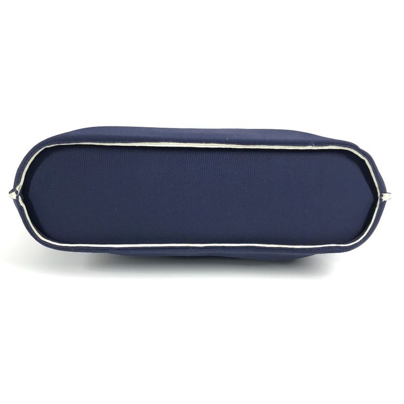 Chanel Handbag Metal Handle Polyamide Navy