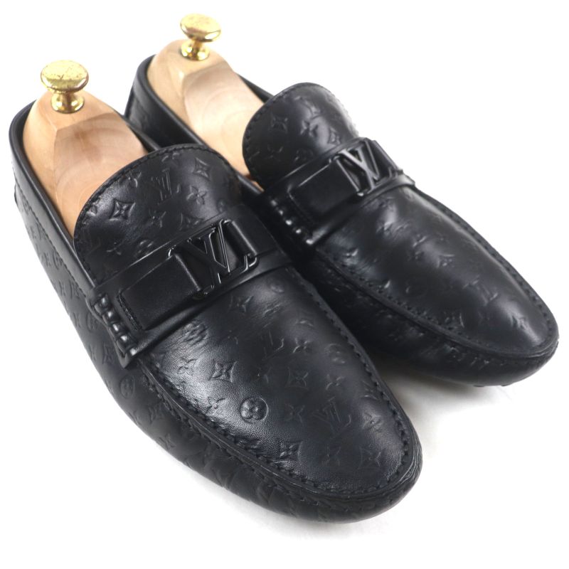  Louis Vuitton 2023 Hockenheim Line Leather Monogram Loafer With LV Logo