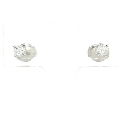 Tiffany & Co Earrings Solitaire Pt950 X Diamonds 2 Total Diamonds (1 Diamond