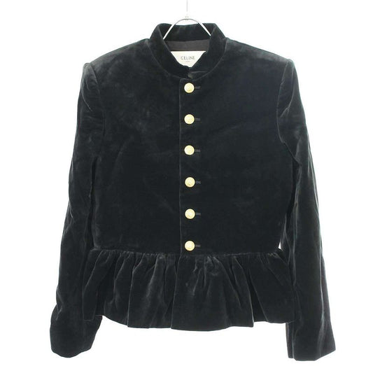 Celine 21aw Chass Eur Jacket Velvet Jacket 2v81d226d Black 40