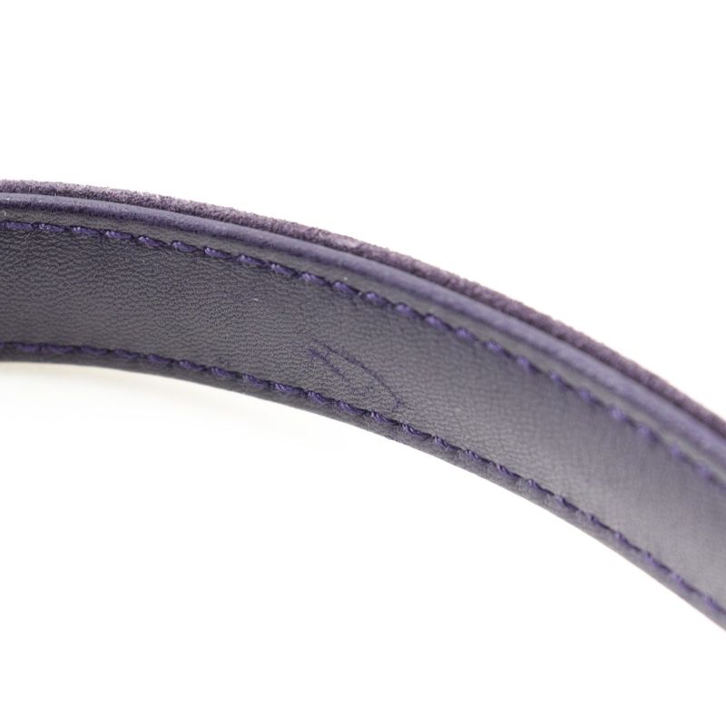 Chanel One Handle Coco Mark Suede Purple Women's Handbag