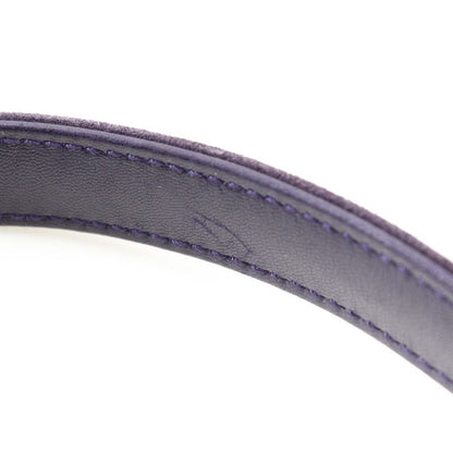 Chanel One Handle Coco Mark Suede Purple Women's Handbag