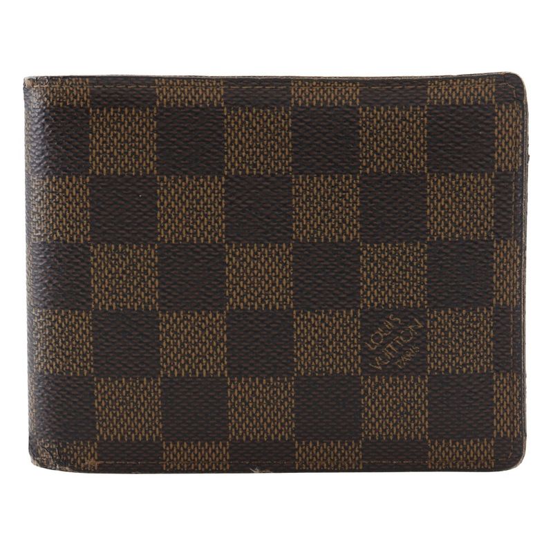 Louis Vuitton Portefeuille Florine N60011 Damier Canvas Brown Ri1186 Men's