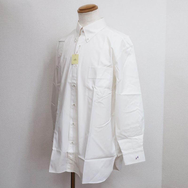 Hermes Serie Dress Shirt Button Down Chemise SUR Mesure Button Shirt