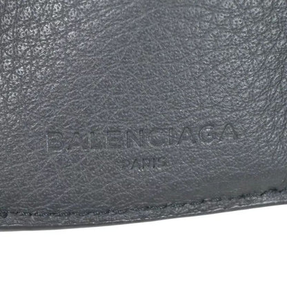 Balenciaga Wallet Trifold Wallet Mini Wallet Gray Leather 67bs134